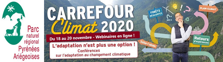 Carrefour climat 2020 PNR Pyrénées Ariégeoises