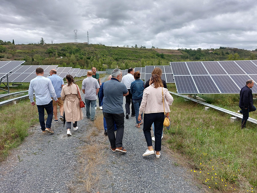 Visite de la centrale photovoltaïque d'Albi Pelissier le 21 septembre 2023