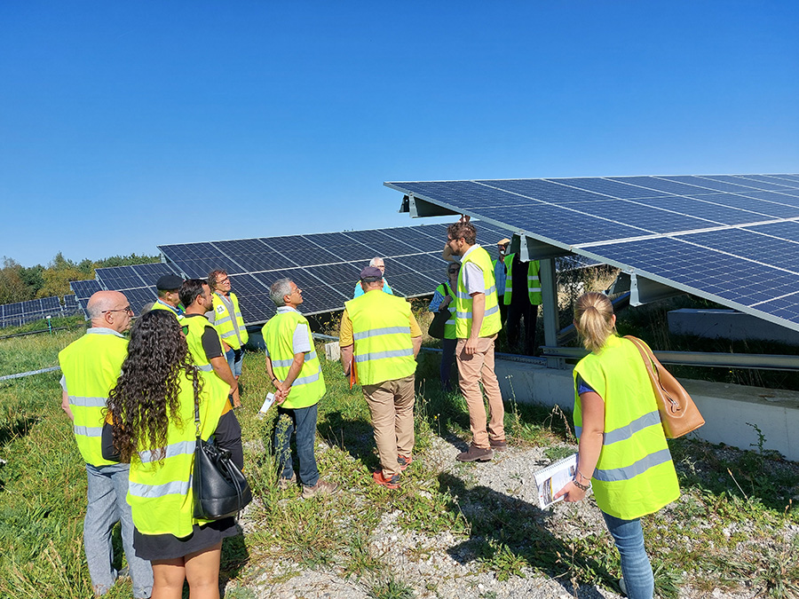 Visite de la Centrale photovoltaïque au sol de Capvern le 10 octobre 2023
