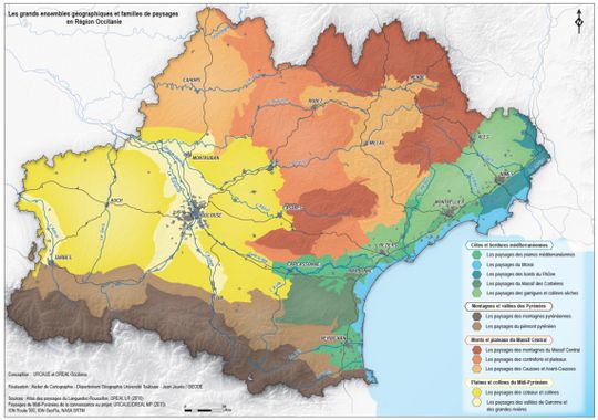 ensembles de familles de paysages - Occitanie