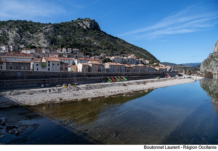 Rénovation des digues du Gardon à Anduze