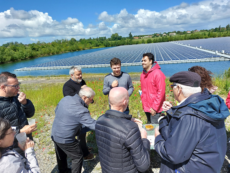 Centrale photovoltaïque de Peyssies - visite du 10 mai 2023