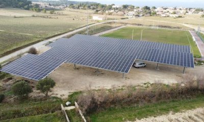 illustration Un parc d'ombrières photovoltaïques 