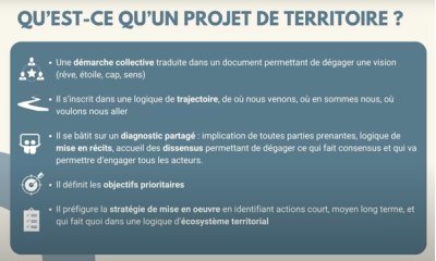 1er octobre 2024 : Webinaire #4 de la Cohorte des territoires en transition : Faire un projet de territoire. 